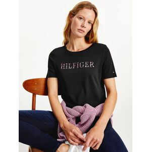 Tommy Hilfiger dámské černé tričko - S (BDS)